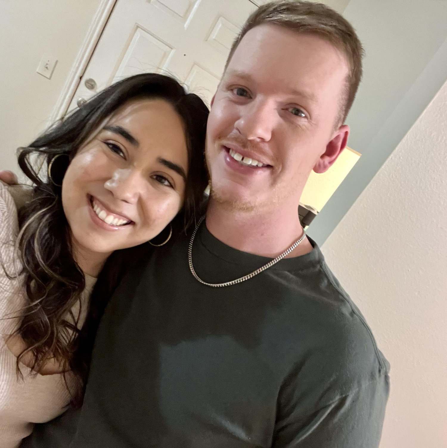 Our first picture together at the beginning of our relationship