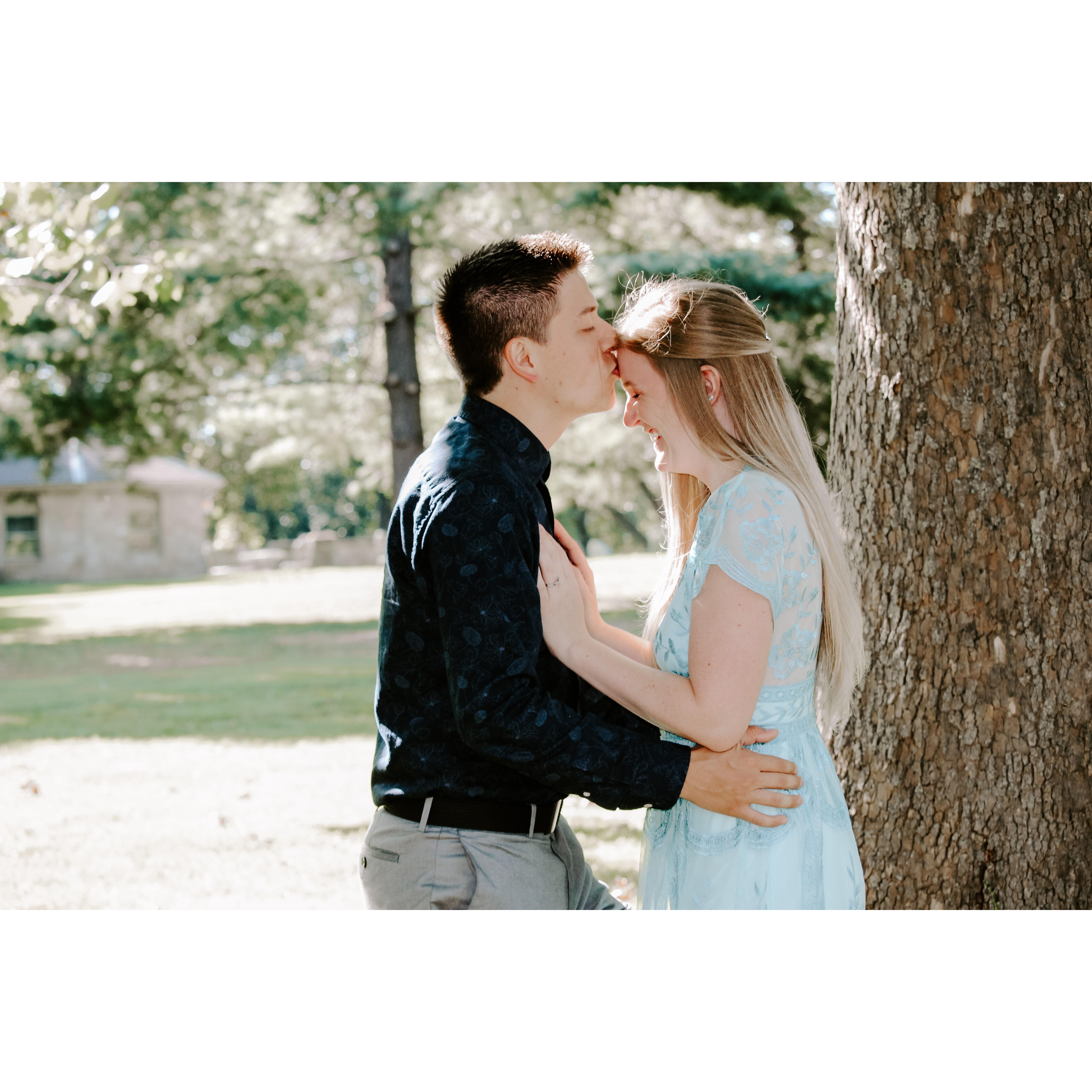Engagement pictures at Cuyahoga Valley National Park.