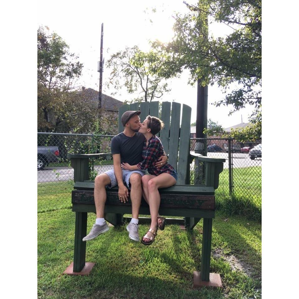 Madi and Nick in a really big chair (or are they just really small?)