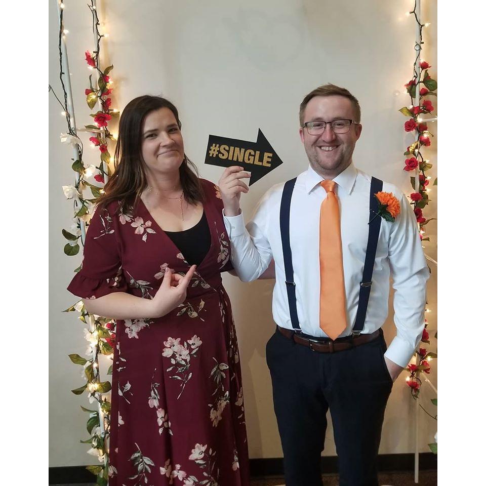 More goofing around at a wedding in May 2019