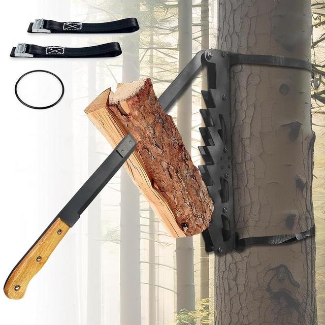 2-in-1 Wall Mounted Kindling Splitter for Wood Portable Metal Manual Fire Wood Kindling Splitter Hand Sturdy Firewood Cutter Wall Mounted Kindling Splitter Crackers Wedge for Indoor or Outdoor
