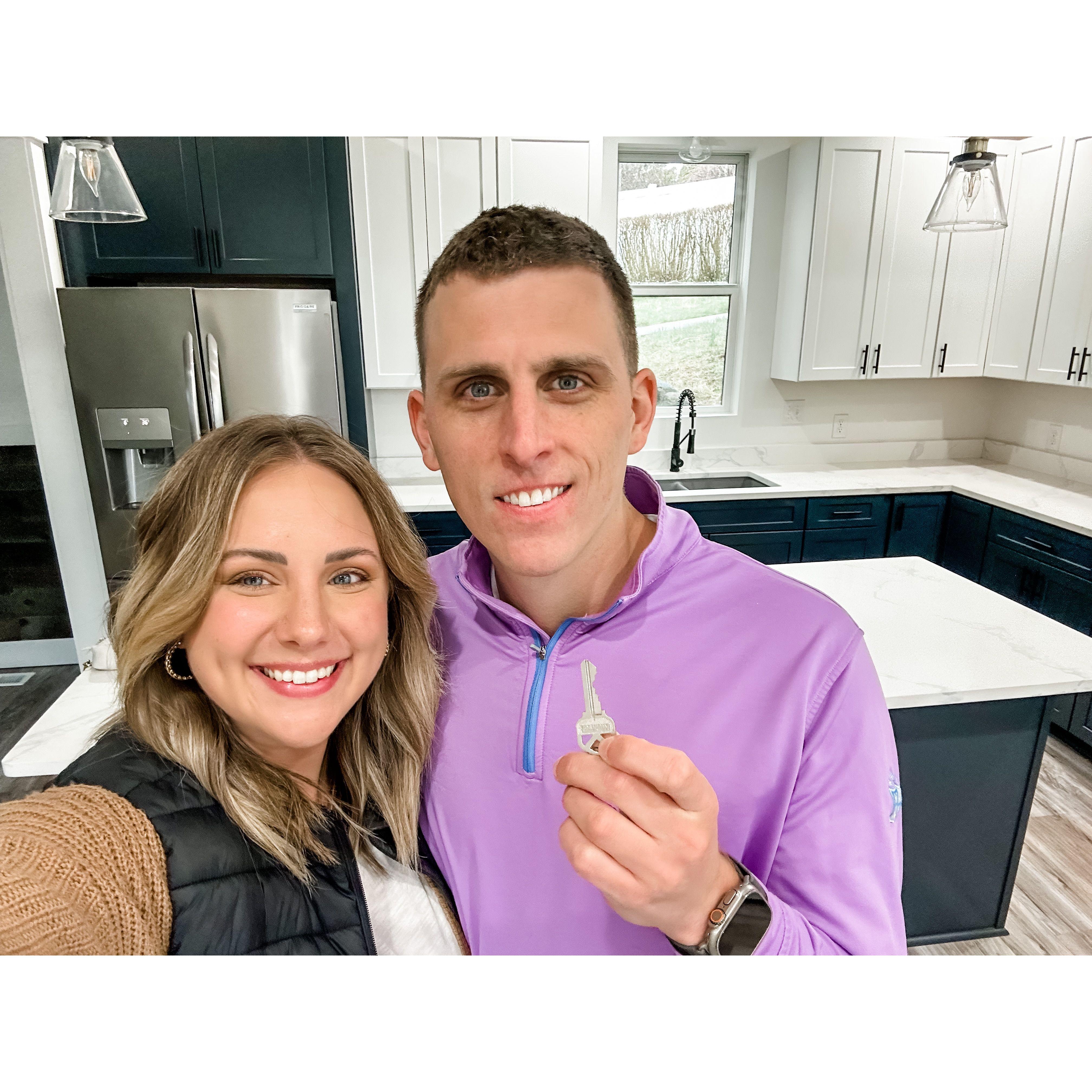 The day we closed on our first home March 2023