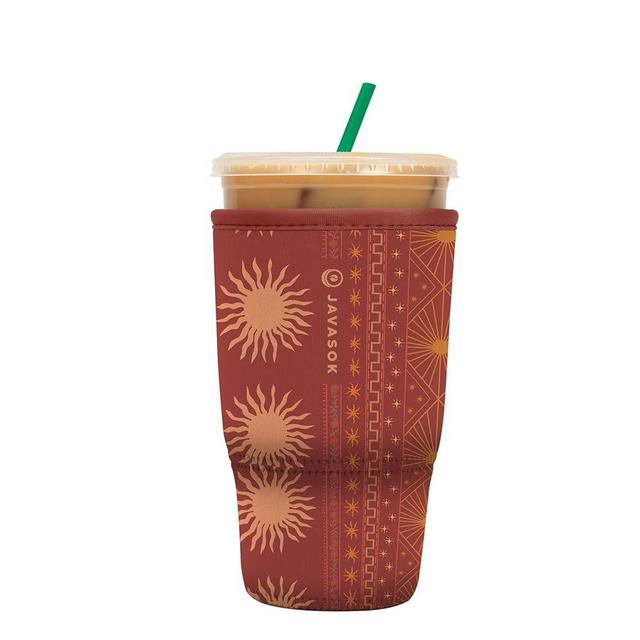 Sok It JavaSok Iced Coffee & Cold Soda Insulated Neoprene Cup Sleeve (Bohemian Sun, Large: 30-32oz)