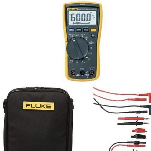 Fluke 117 Electricians True RMS Multimeter and Electronic Test Lead Kit