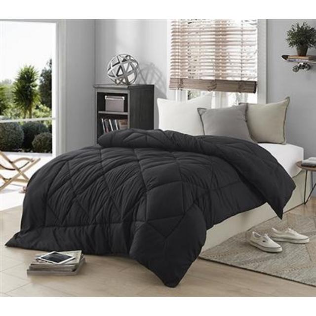 Dorm Black Comforter - Twin XL Bedding