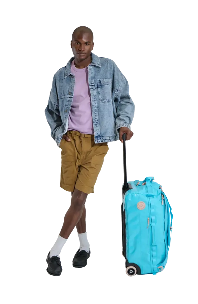 Baboon To The Moon Go-Bag Roller Big 55L in Bluebell