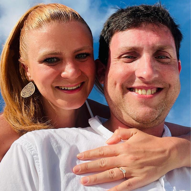 This is the photo from our engagement on the beach!
