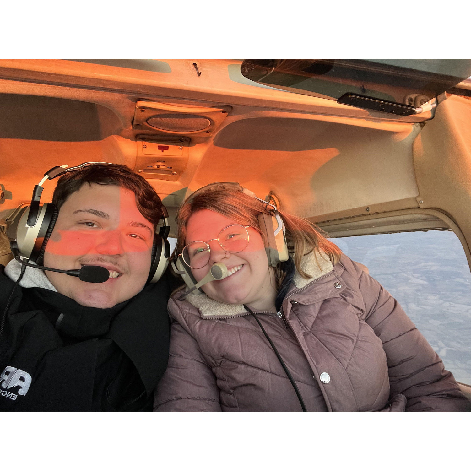 Our sunrise flight together