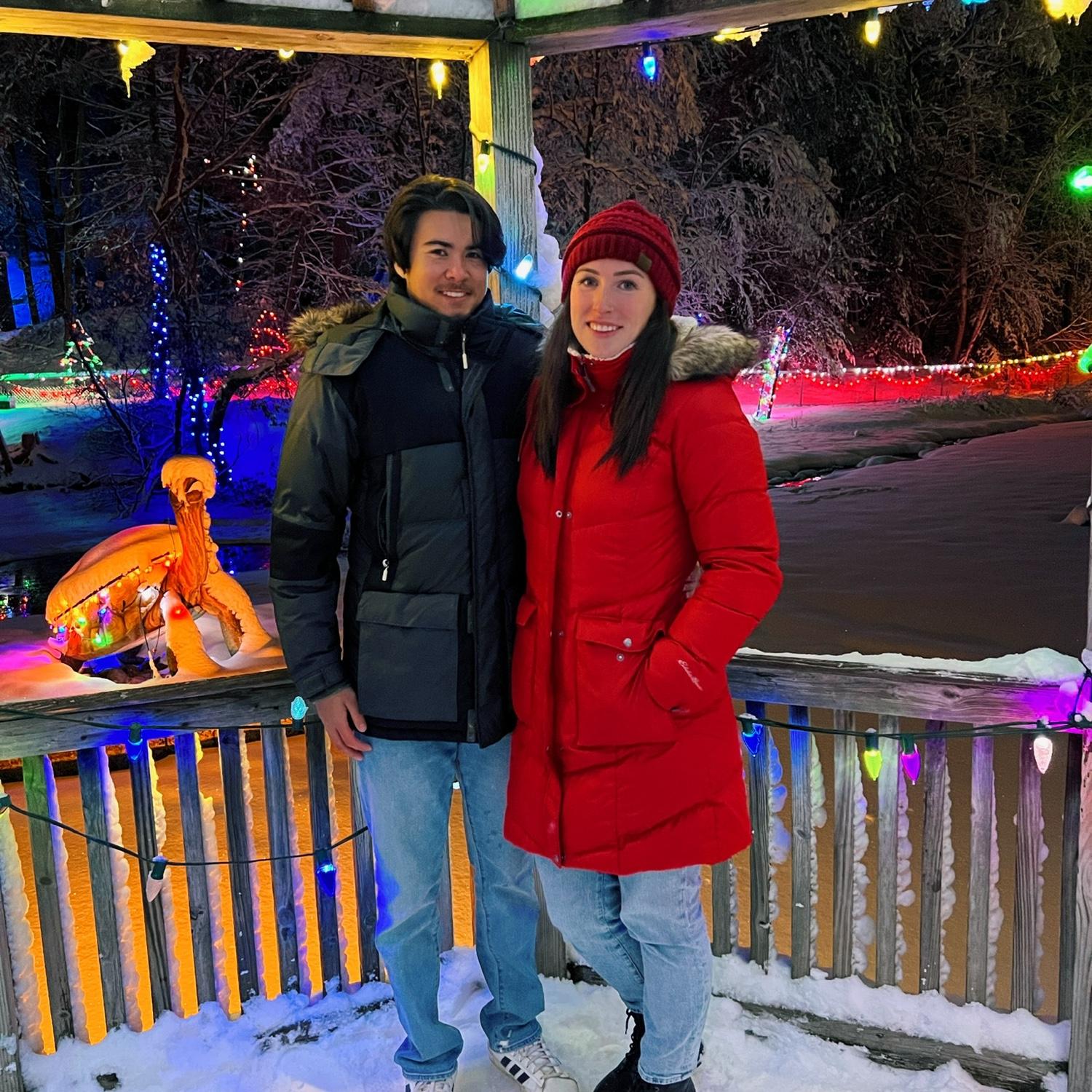 Calvin's first white Christmas in Wisconsin with Amber's family! We drove from San Diego 30 hours and made it in 2 days!