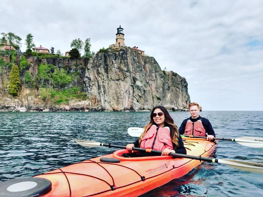 First time kayaking on Lake Superior!