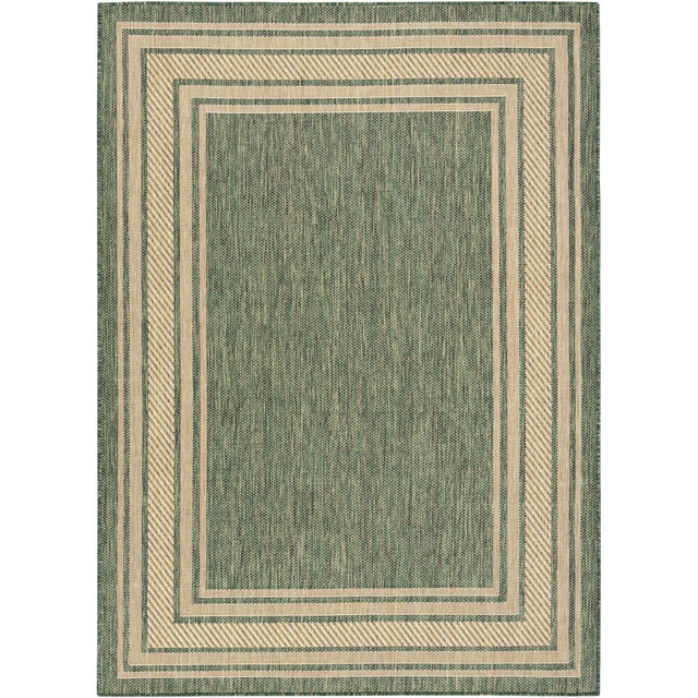 Nourison Horizon Indoor/Outdoor 5' x 7' Green Modern Rug