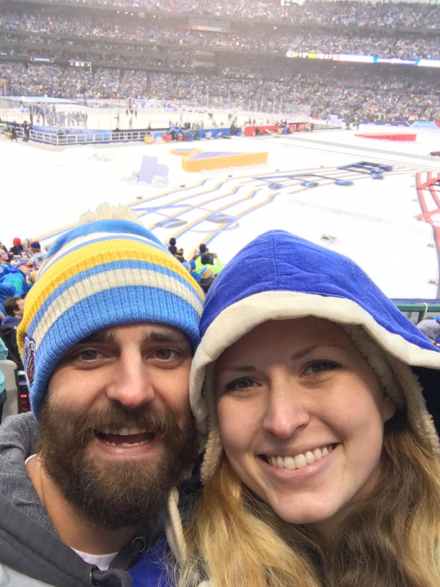 Winter Classic at Busch Stadium. Blues vs. Blackhawks. Blues won (of course)!
January 2017