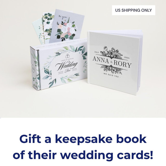 Wedding card keepsake