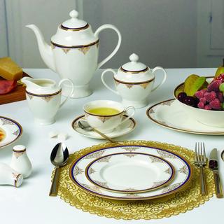 Angela 57-Piece Bone China Dinnerware Set, Service for 8