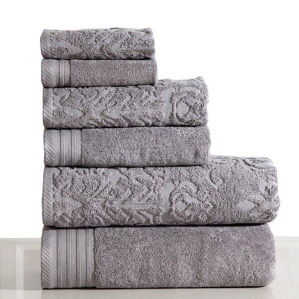 Harley 6 Piece 100% Cotton Towel Set