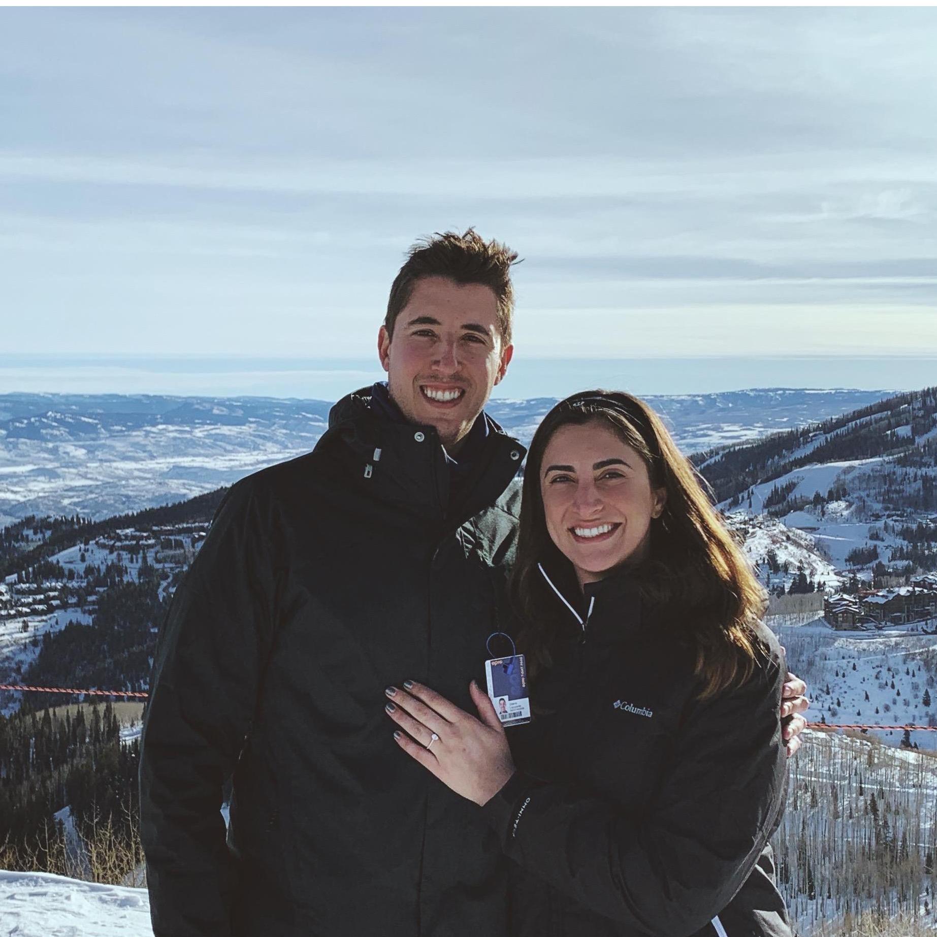 First photo as an engaged couple