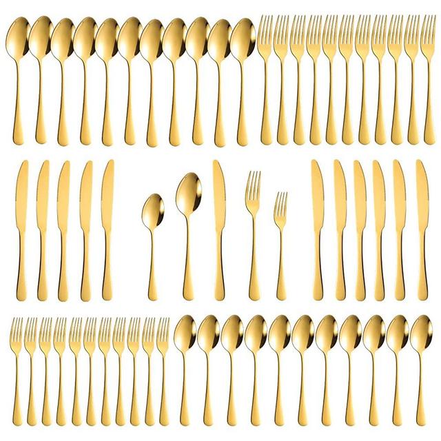 Vintage Farberware Gold Plated Flatware Service for 12 - 64 Pieces