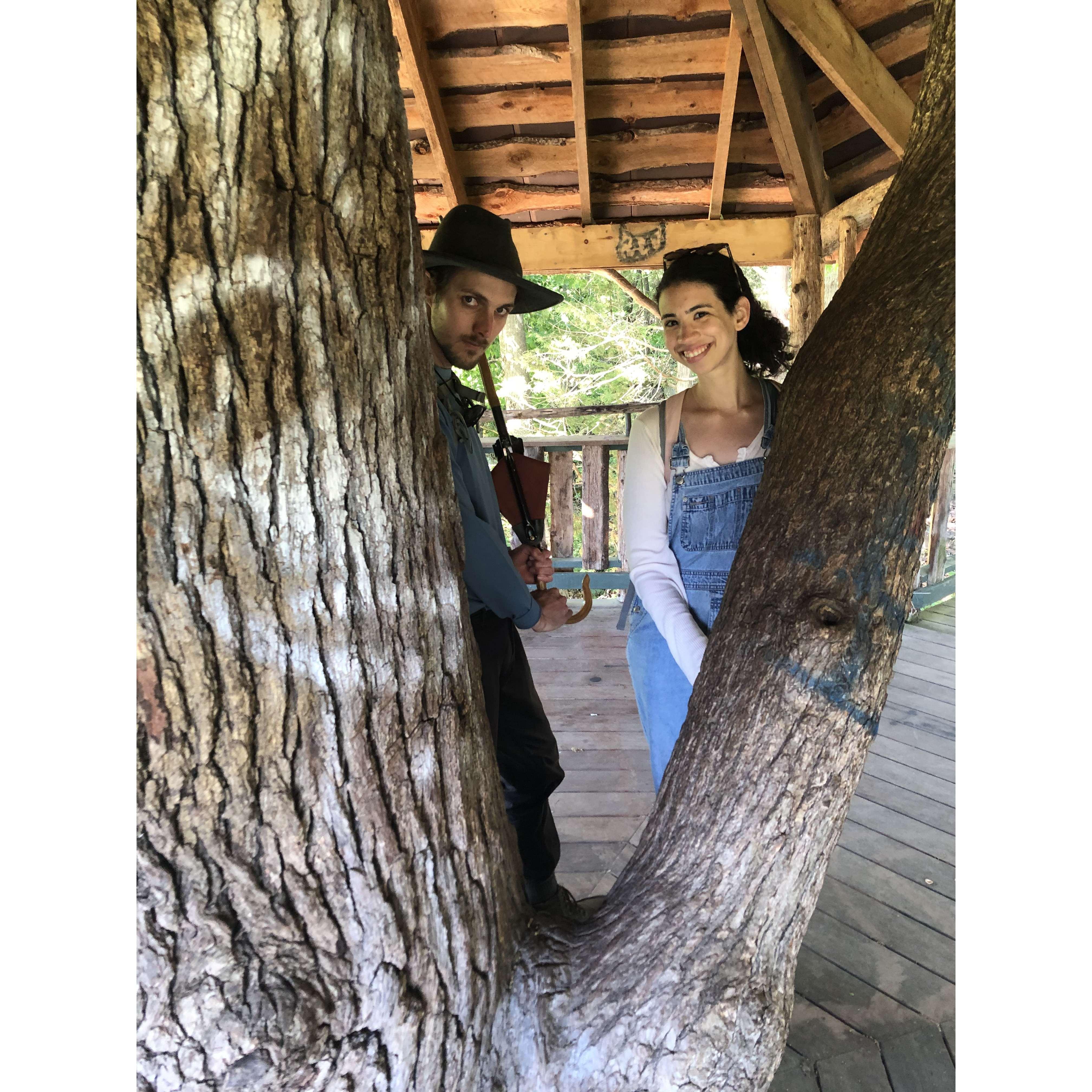 In the treehouse