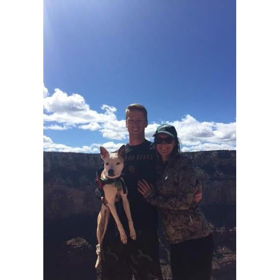 Our first photo together. Grand Canyon 2017