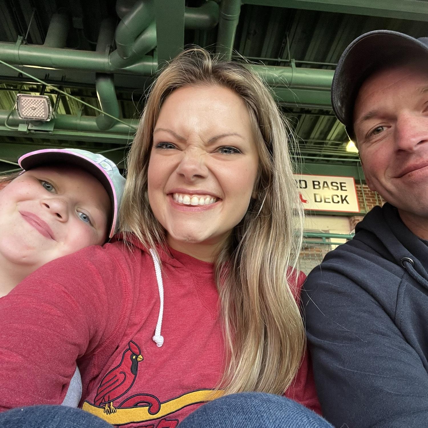 Fenway Park with the Fam for Cardinals Red Sox show down