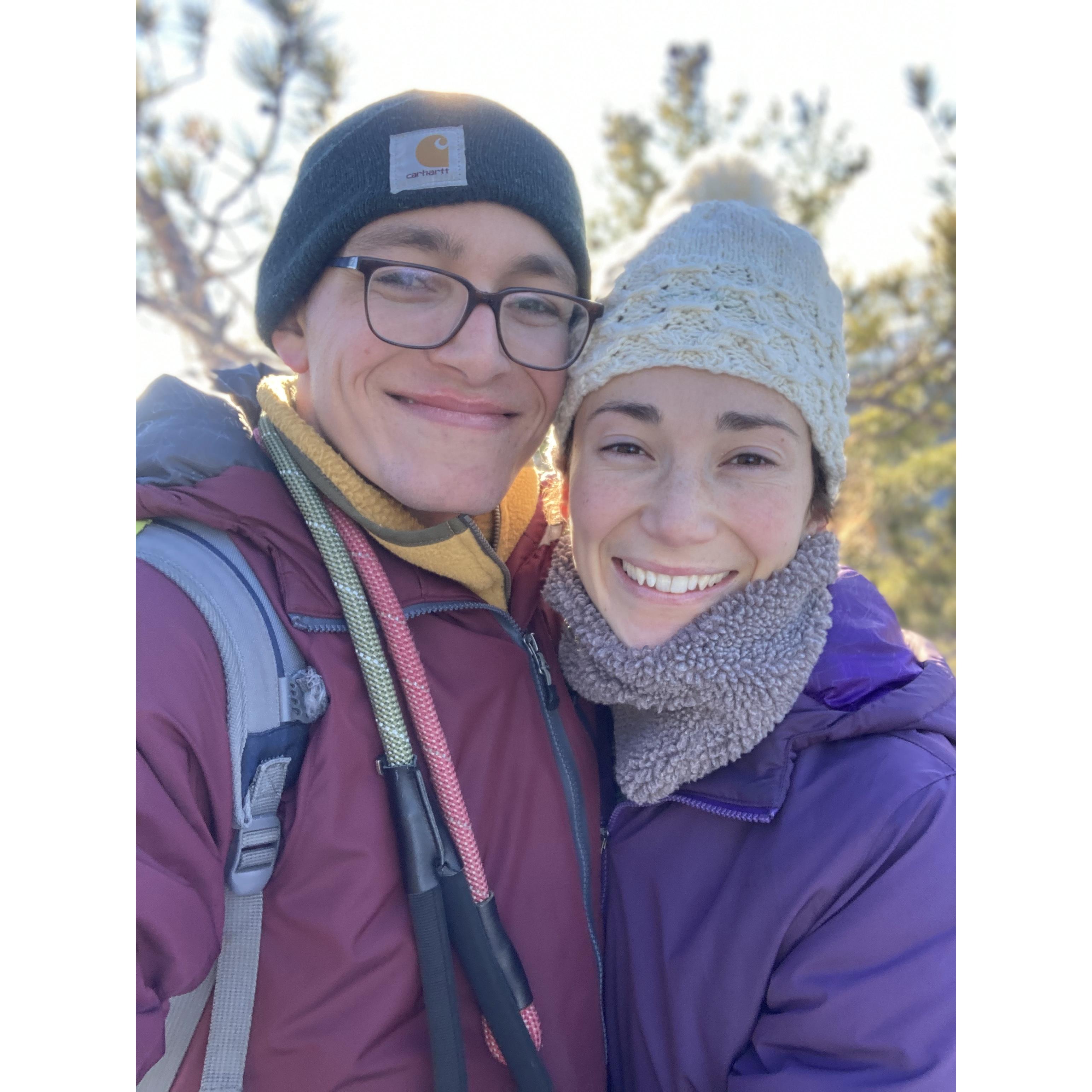 Exploring new mountains in Maine