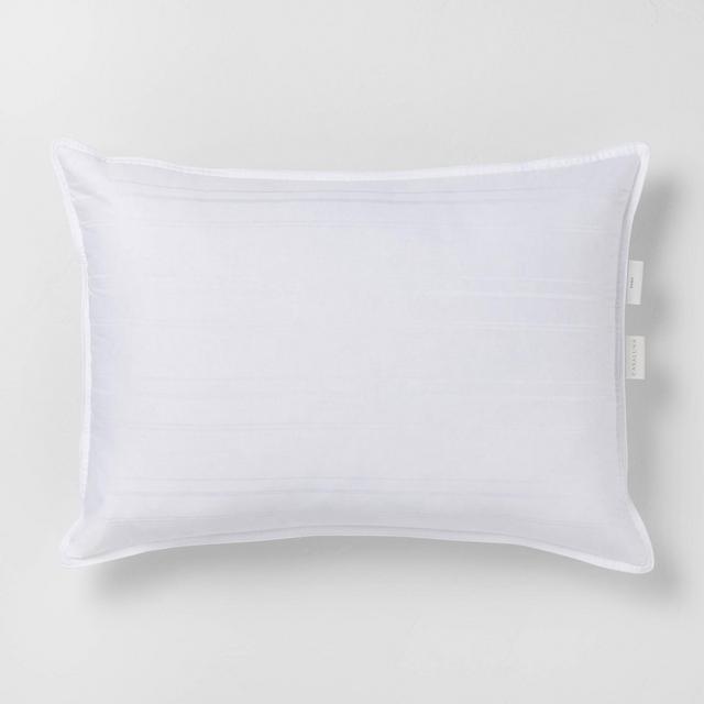 Standard/Queen Down Firm Bed Pillow White - Casaluna™