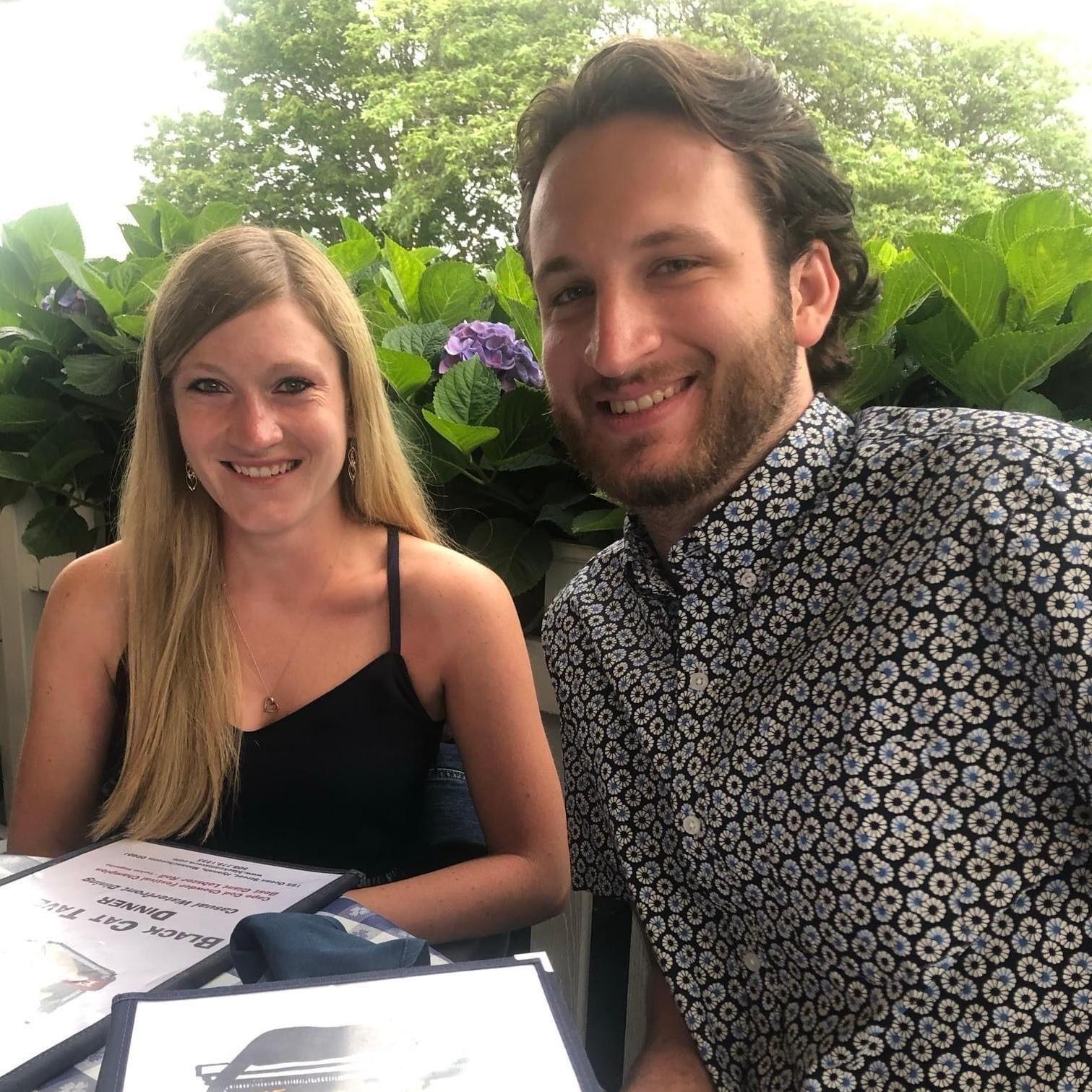 Caitlyn and Anthony down the Cape at The Black Cat in Hyannis in 2021.