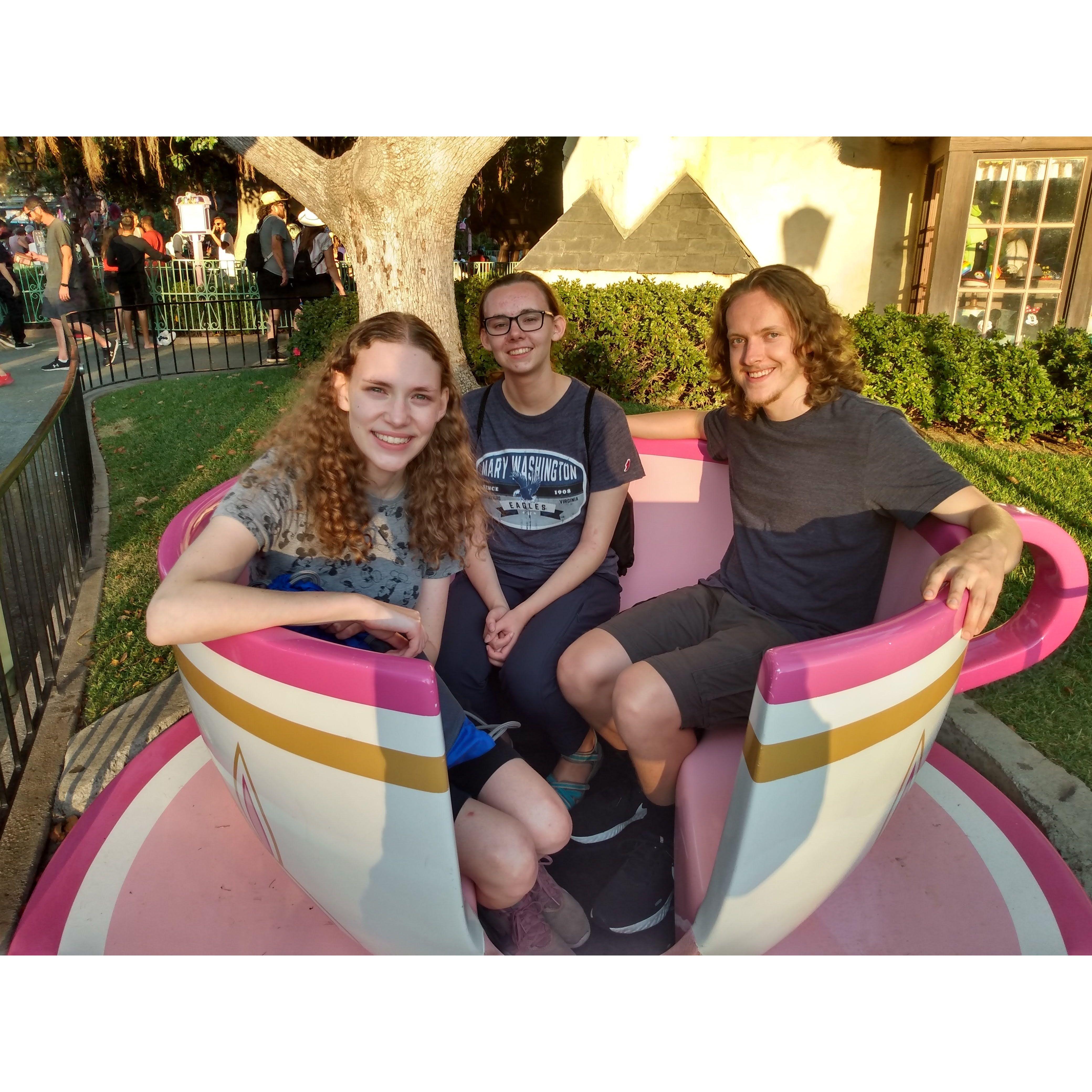 July 2021 - Disneyland with Mary Jane's mom and sister, Madeline.