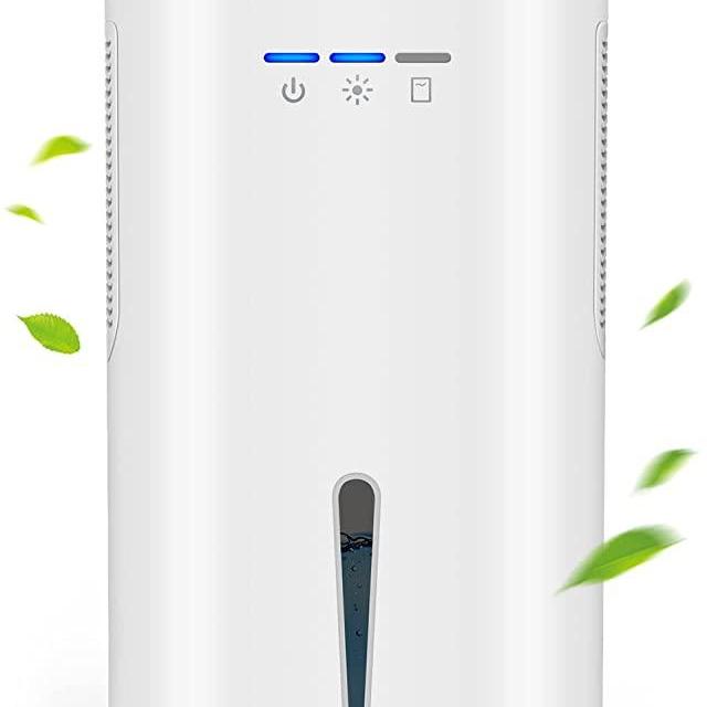 COSVII Dehumidifiers for Home High Efficiency Dehumidifier with 68oz Large Capacity, Dehumidifiers for Bedroom (680 sq ft), Low Noise Portable Dehumidifier for Bathroom RV Basement Closet Garage (Grey)