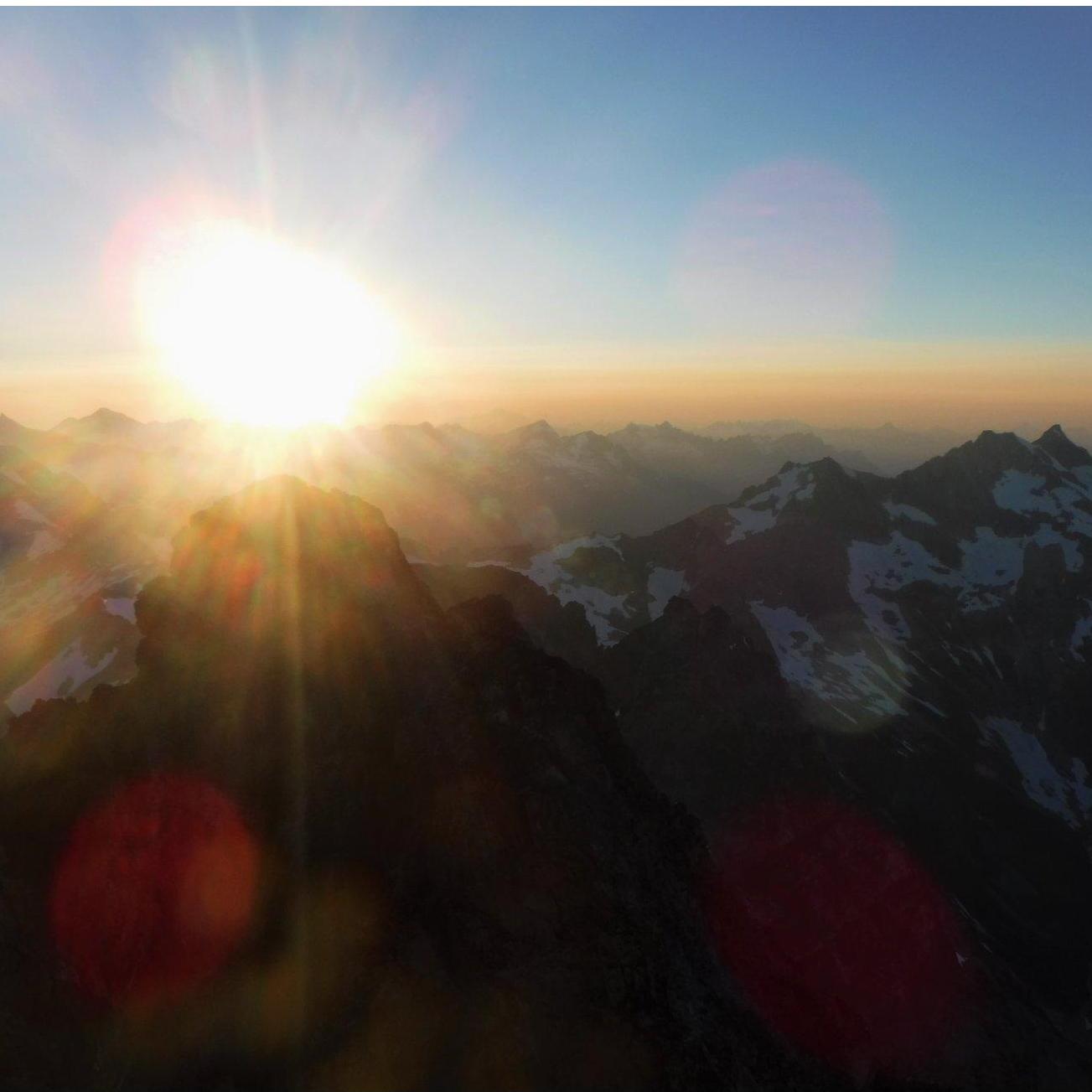 Sunset in the magical North Cascades mountain range.