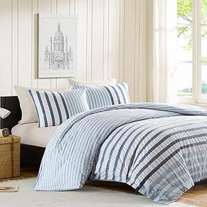 INK+IVY Sutton Full/Queen Duvet Cover Set in Blue