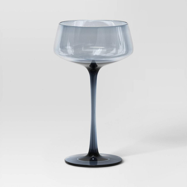 9.8oz Cocktail Coupe Glass Blue - Threshold™