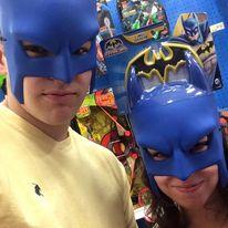 Worked part-time jobs as Batman together 