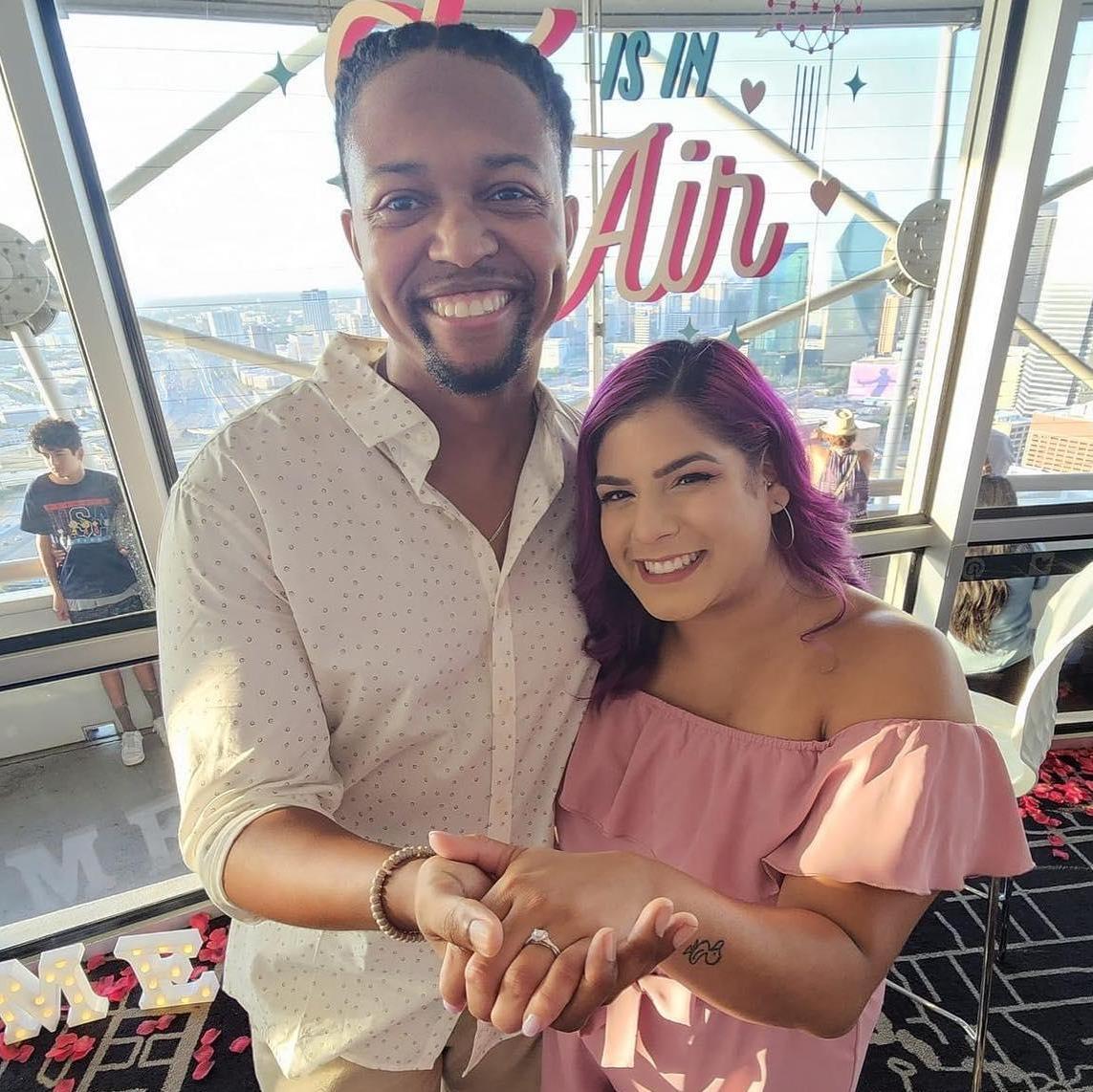 When he popped the question