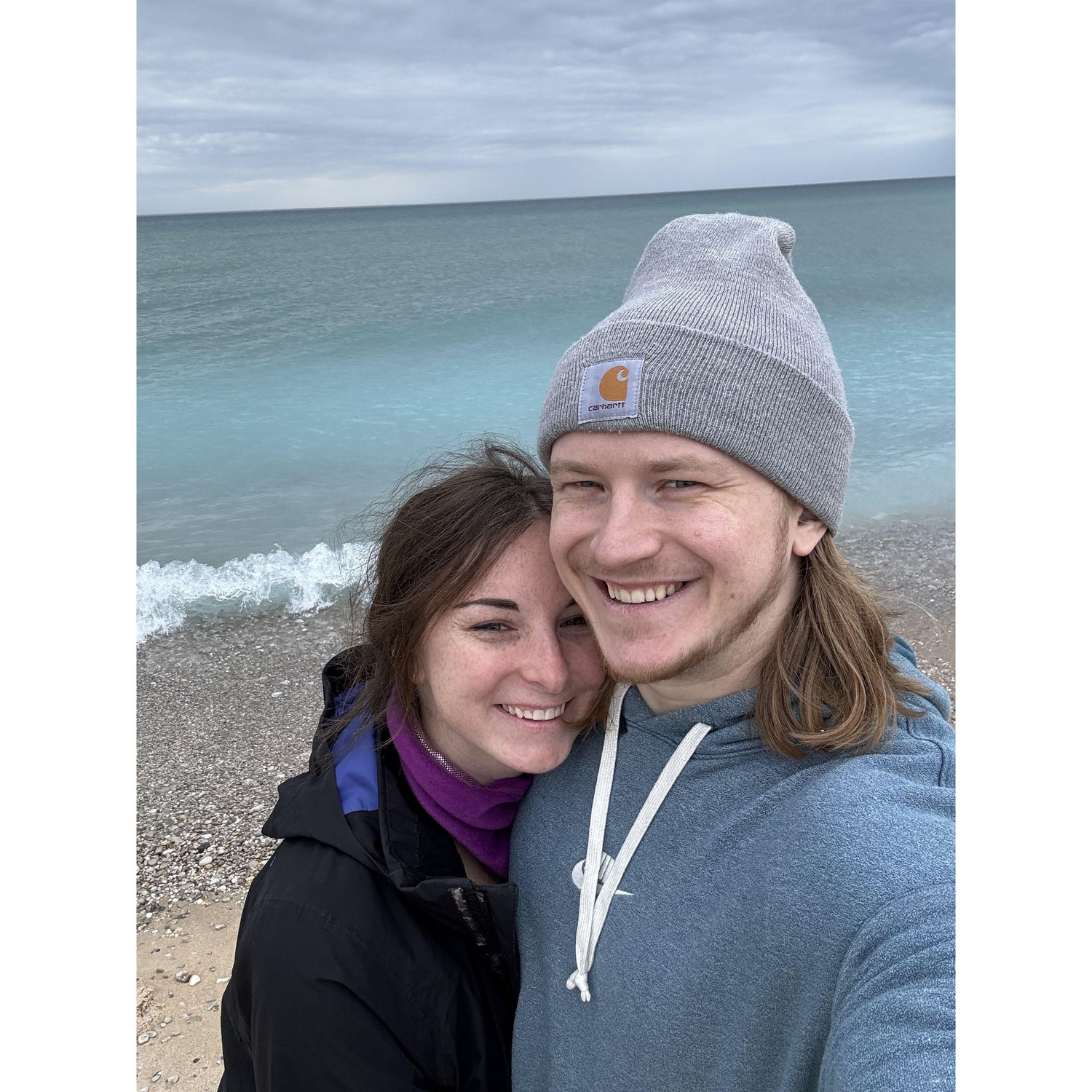First trip to Traverse City, had to take a selfie at the end of our sleeping bear dunes hike!