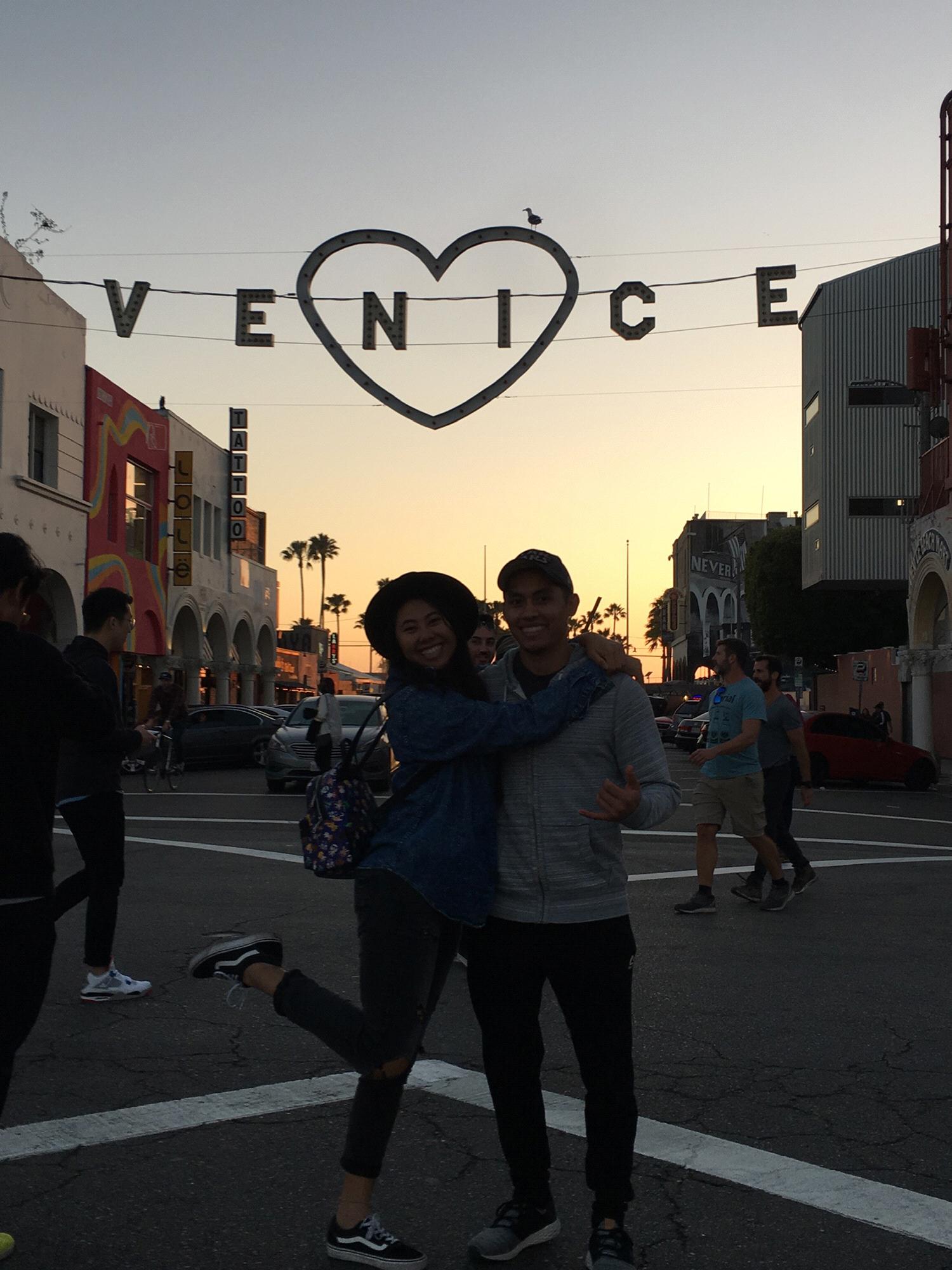 When Cece's Hanai family came to visit and we took them to Venice, CA