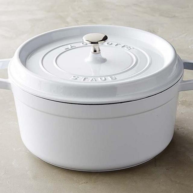 Staub Cast-Iron Round White