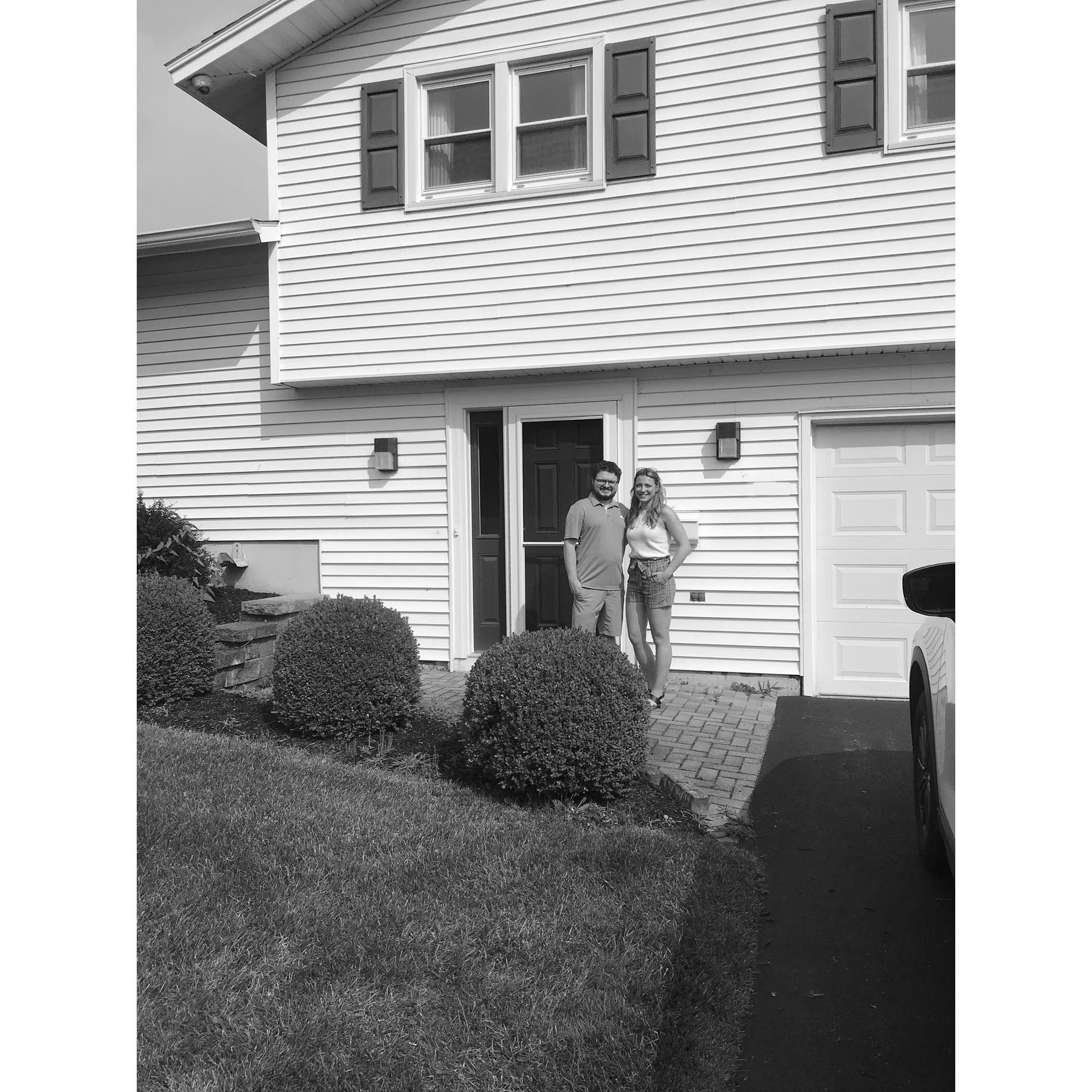 The day we closed on our first house together. Such an exciting day.