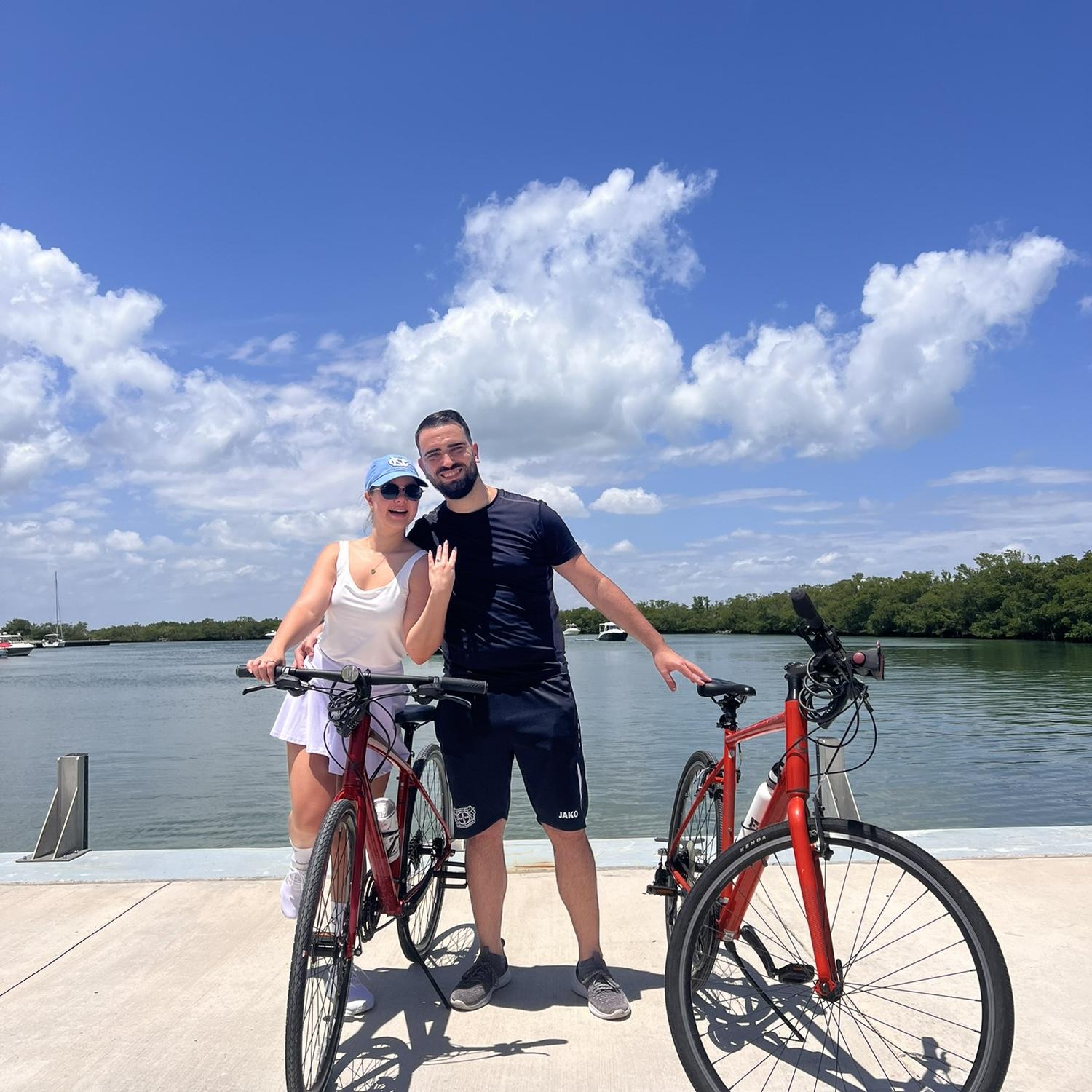 Surprised Engagement Proposal in Key Biscayne