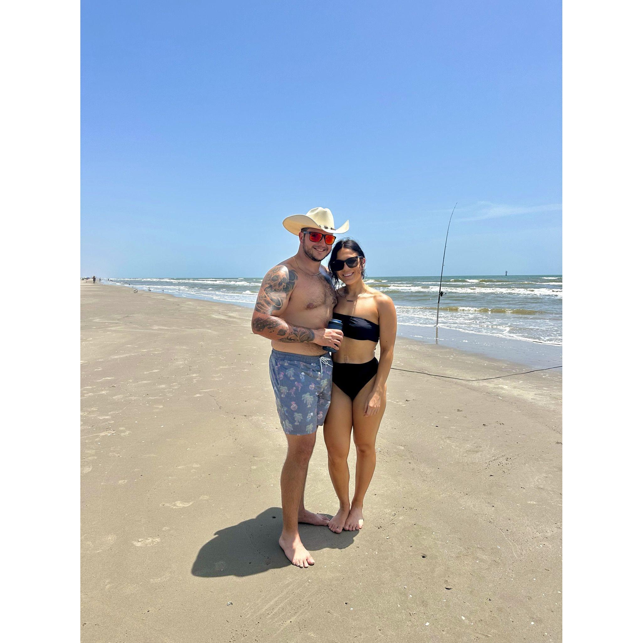 A beach family vacation with Kylie's family in Port Aransas, TX.