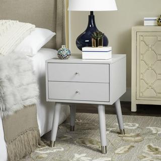 Lyla Mid Century Retro Silver Cap Nightstand