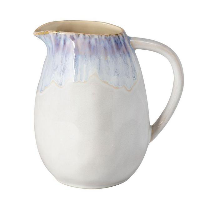 Costa Nova Brisa Stoneware Pitcher, 60 oz - Ria Blue
