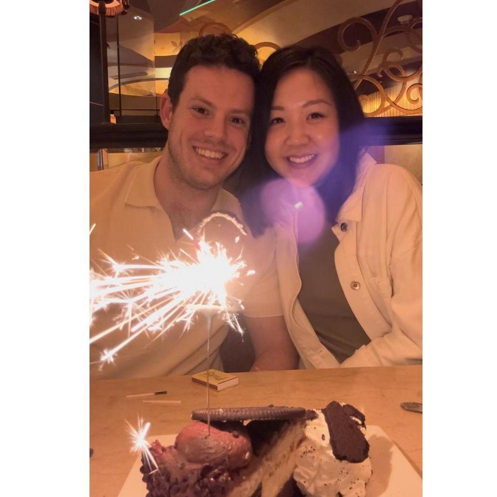 May '24 Celebrating our 2-year anniversary at the Cheesecake Factory in Jersey City lol