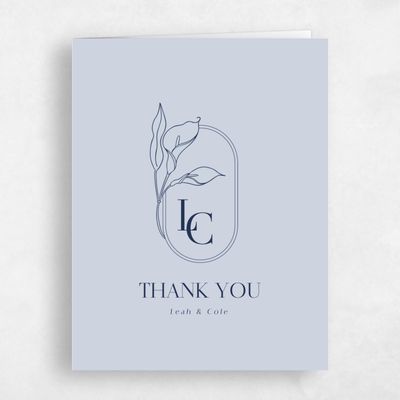 Multi-Colored Wedding Thank You - Arum Portrait