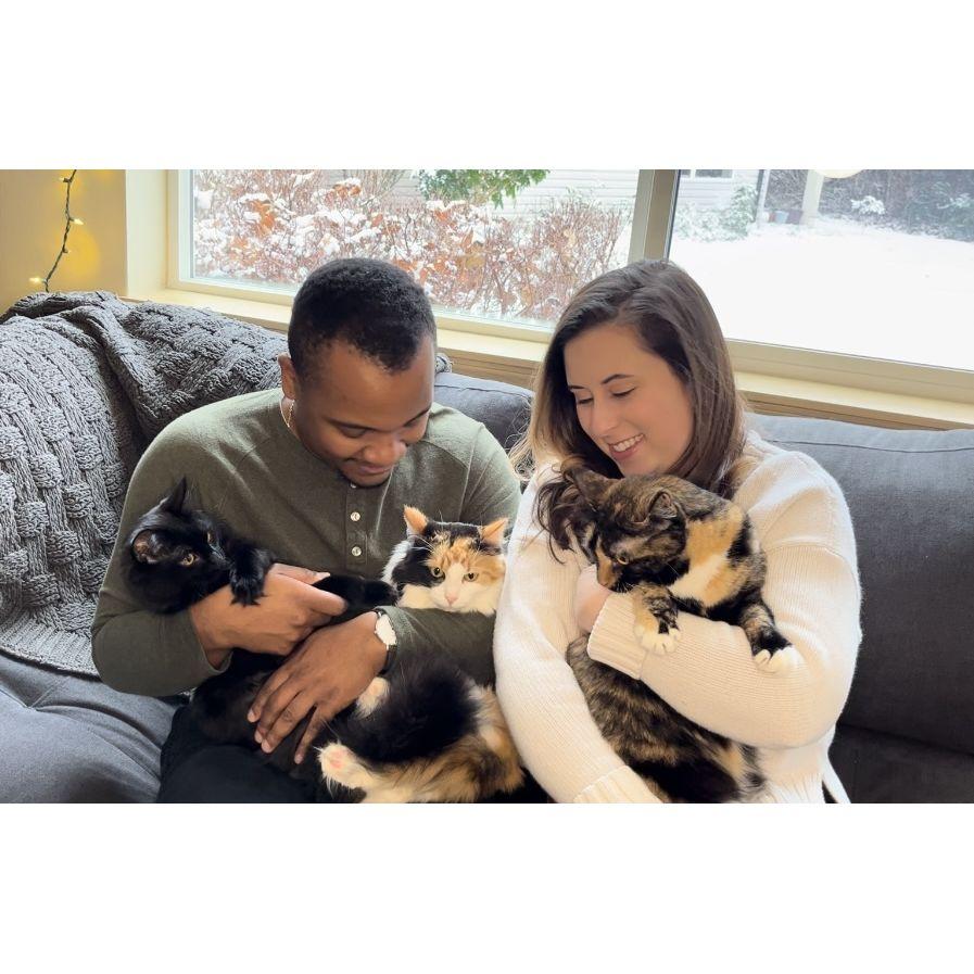 Family Christmas photo with the addition of Kopa 🐱 December 18th, 2022