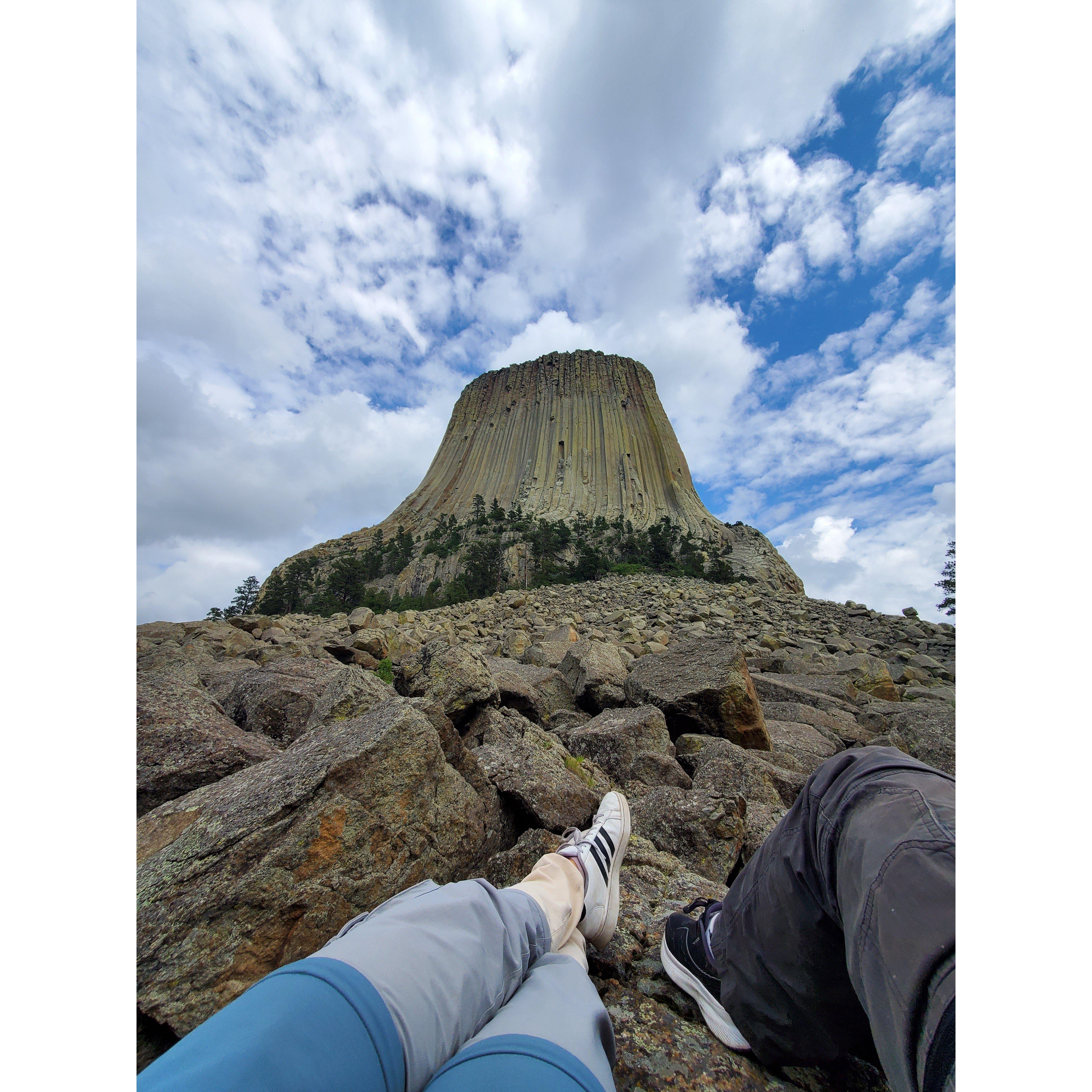 Devil's Tower on our summer 2023 road trip