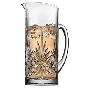 Godinger Beverage Pitcher Carafe, Cocktail Pitcher, Water Pitcher, Bar Mixing Glass - Dublin Collection, 34oz
