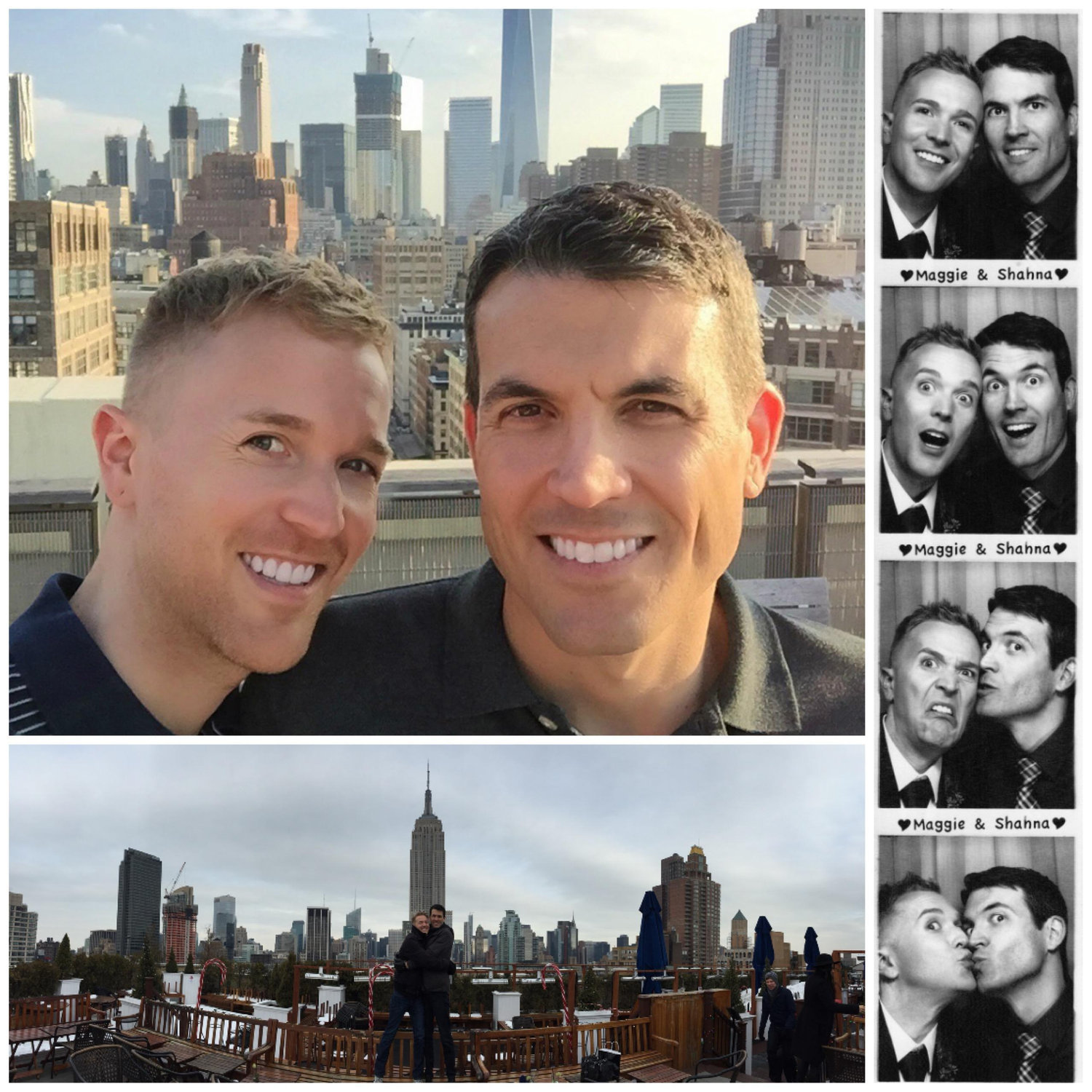 Photoboothin' at Shahna & Maggie's wedding in NYC.  (Also some NYC rooftop views!)
