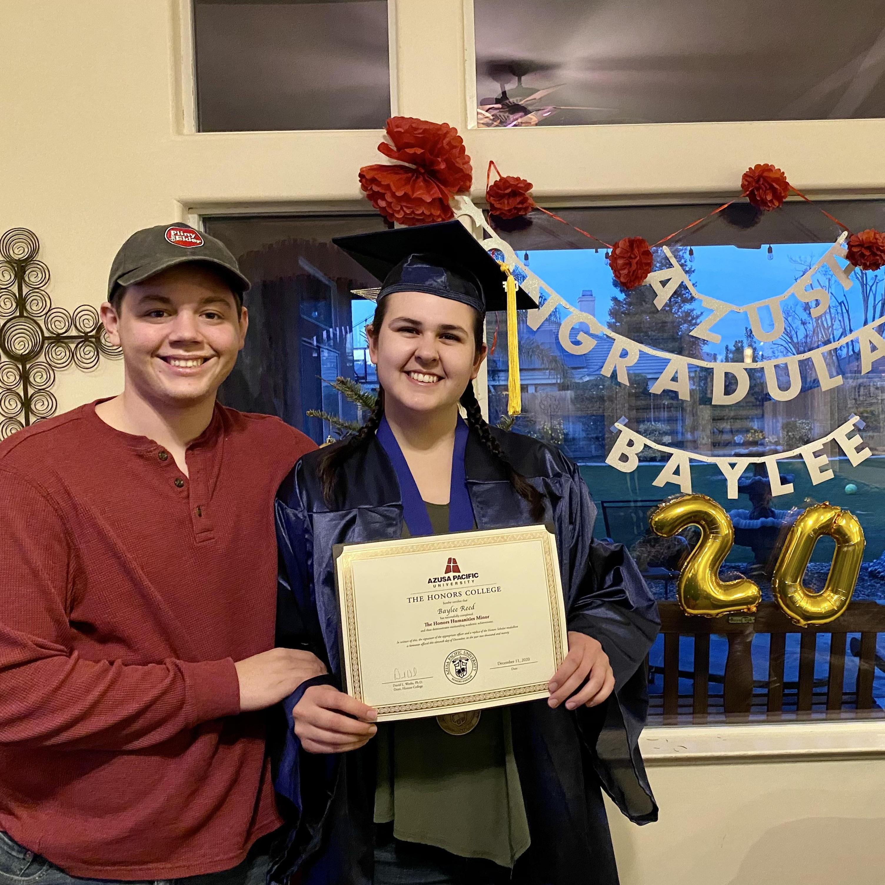 Baylee's virtual graduation!