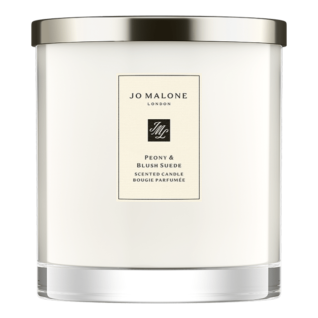 XXL Peony & Blush Suede Candle